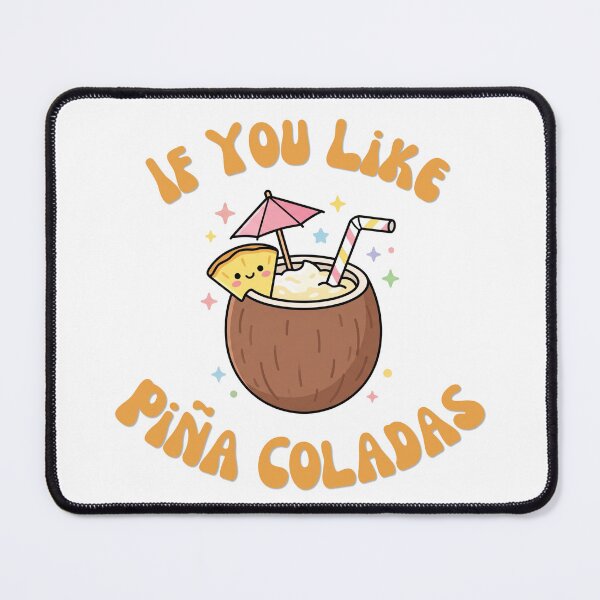Item preview, Kawaii Pina Colada Cocktail Cute Tropical Coconut Drink designed and sold by Snowy Studio Designs.