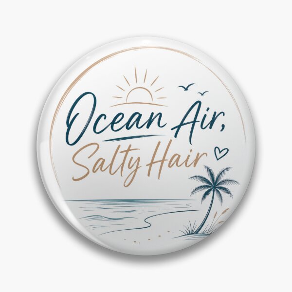 Item preview, Ocean air, salty hair designed and sold by Side Quest Co..