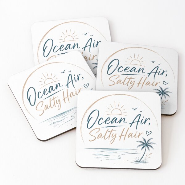 Item preview, Ocean air, salty hair designed and sold by Side Quest Co..