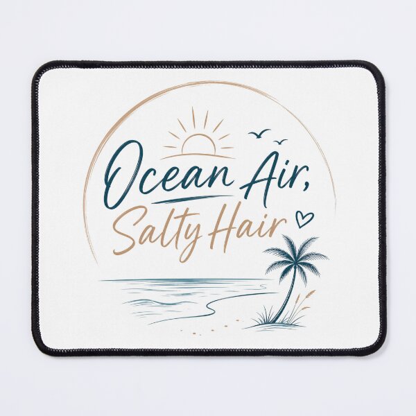 Item preview, Ocean air, salty hair designed and sold by Side Quest Co..