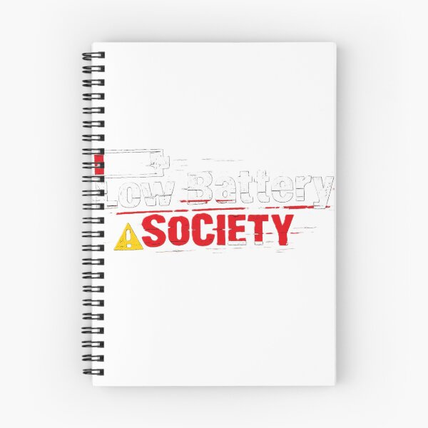 Item preview, Low Battery Society – Warning Icon Design designed and sold by AstraDrip Studio.