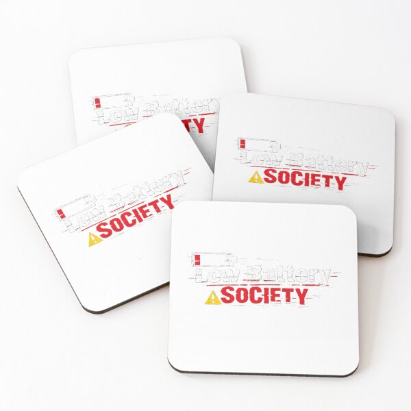Item preview, Low Battery Society – Warning Icon Design designed and sold by AstraDrip Studio.