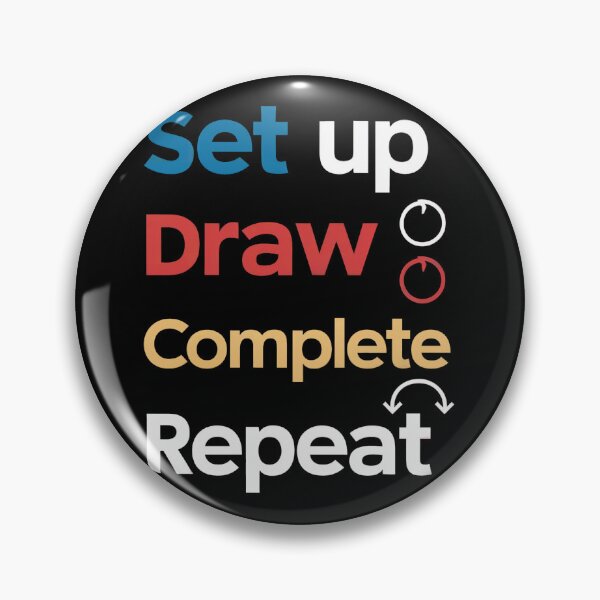 Item preview, Set Up Draw Complete Repeat designed and sold by SiarheiYur.