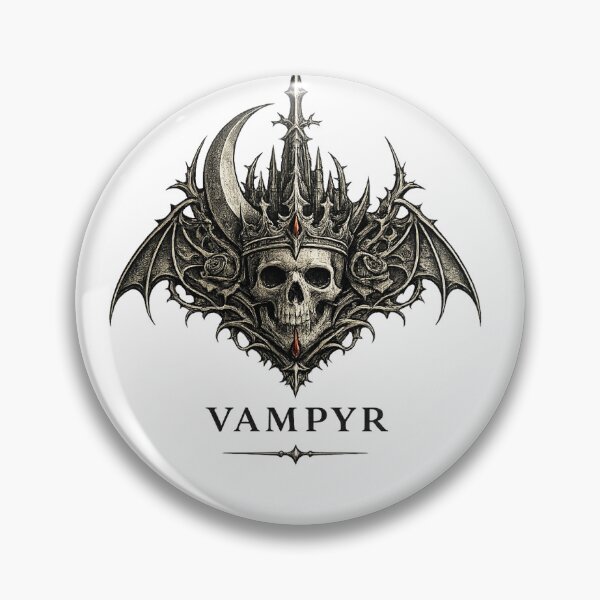 Item preview, VAMPYR Skull King Crest designed and sold by VAMPYRWear.
