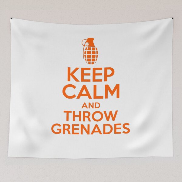 Item preview, Keep Calm and Throw Grenades Funny Tactical Gamer Gift Shirt designed and sold by THAT-ONE-TEE.