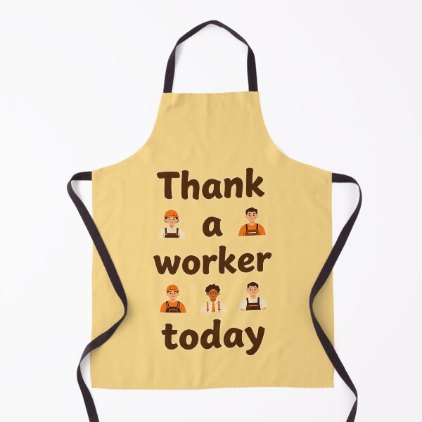 Item preview, Thank a Worker Today Minimal Typography Design designed and sold by Topoartispp.