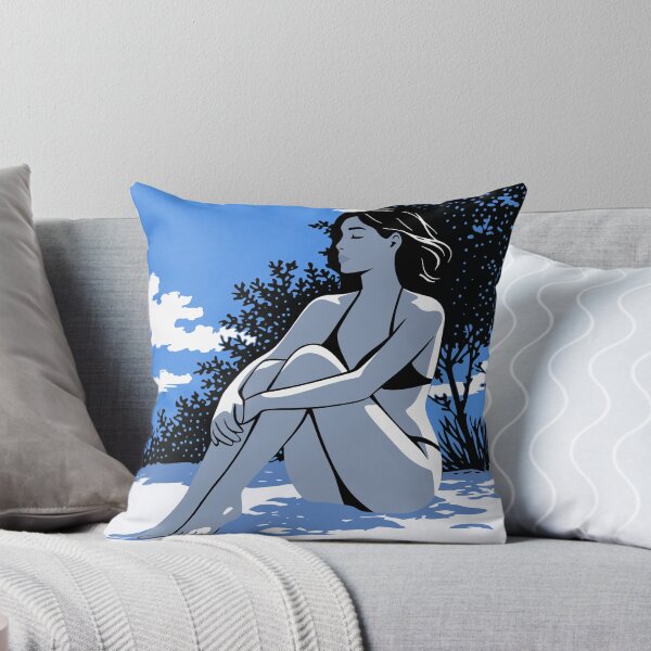 Item preview, Woman Beach Print, Coastal Calm Decor designed and sold by Studio pod Burom.