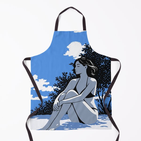 Item preview, Woman Beach Print, Coastal Calm Decor designed and sold by Studio pod Burom.