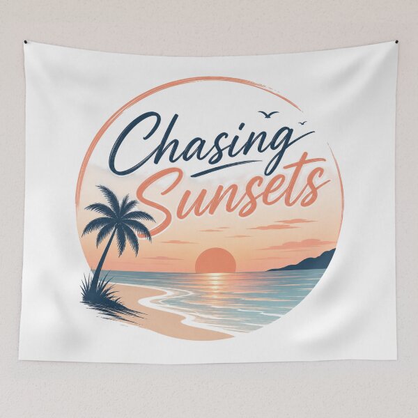 Item preview, Chasing sunsets by the beach designed and sold by Side Quest Co..