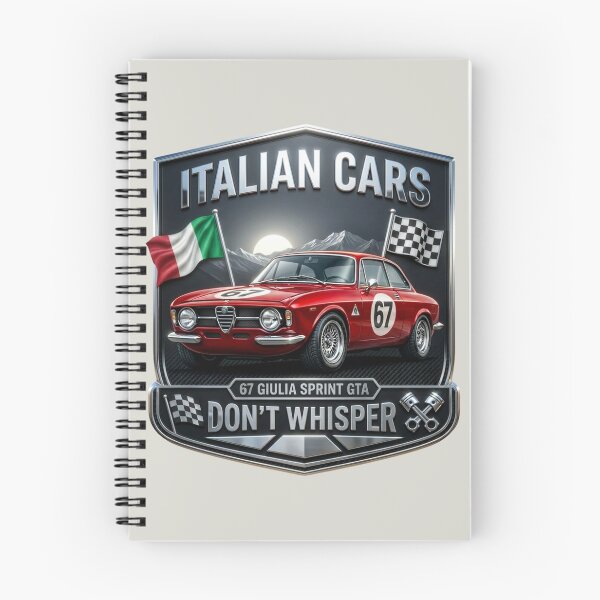 Artikelvorschau, Italienisches Giulia Sprint GTA Rennabzeichen entworfen und verkauft von Retro Arabica.