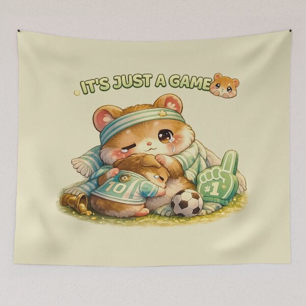 Item preview, IT'S JUST A GAME ? – Emotional Support Football Hamster designed and sold by Pick'n Quick.