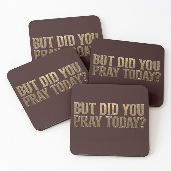Item preview, But Did You Pray Today Gold Metallic Typography Collection designed and sold by unicatello.