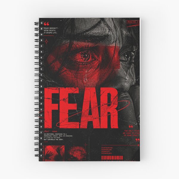 Item preview, FEAR – Dark Psychological Editorial Poster designed and sold by Watchyyy.