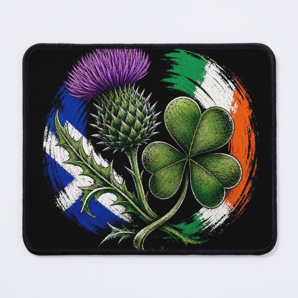 Item preview, Scottish Thistle x Irish Shamrock designed and sold by TMTD Productions.