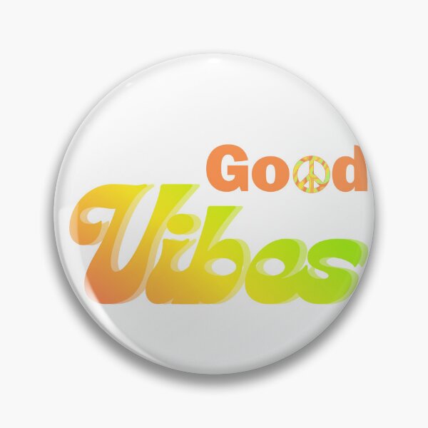 Item preview, Good Vibes - Retro Groovy Peace Sign Typography Design designed and sold by RnIDesignd.