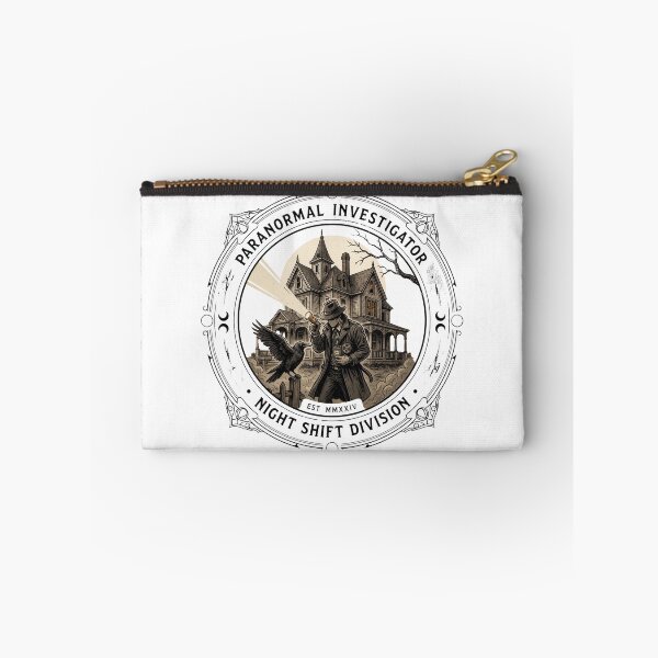 Item preview, Paranormal Investigator Night Shift Division – Gothic Ghost Hunter Haunted House Design designed and sold by ArcticFoxStudio.