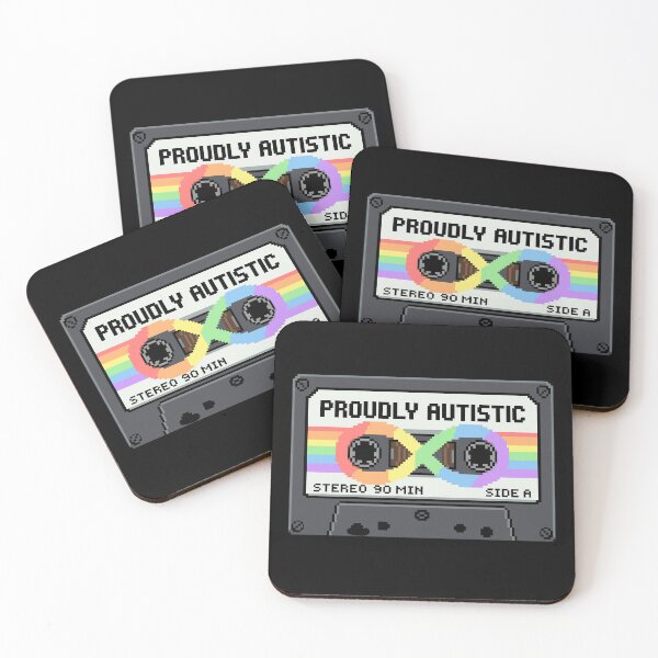 Item preview, Proudly Autistic Retro Cassette - Neurodiversity Pixel Art designed and sold by artistastshirt.