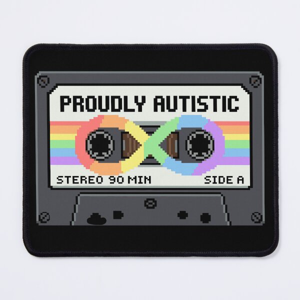 Item preview, Proudly Autistic Retro Cassette - Neurodiversity Pixel Art designed and sold by artistastshirt.