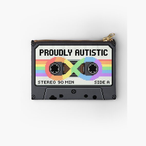 Item preview, Proudly Autistic Retro Cassette - Neurodiversity Pixel Art designed and sold by artistastshirt.