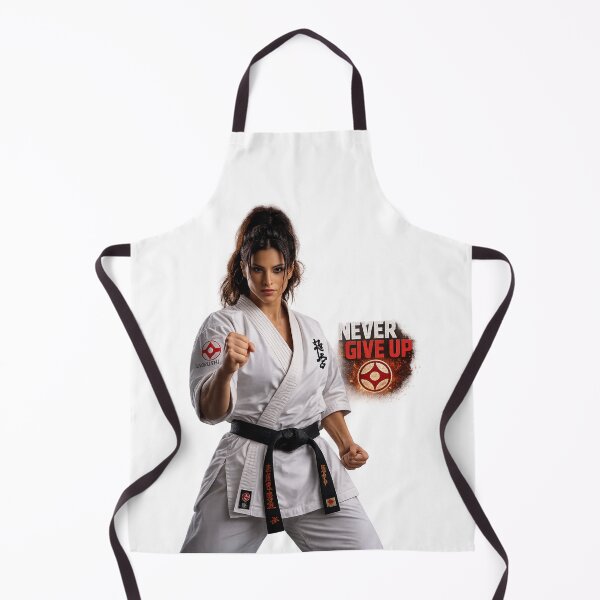 Item preview, Never Give Up – Kyokushin Karate Woman | Martial Arts Motivation T-Shirt designed and sold by AndrewYoko.