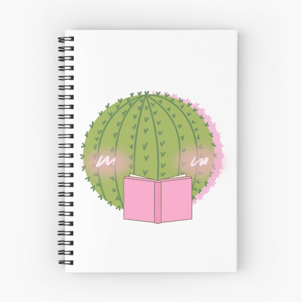 Item preview, Four Blushing Cactuses Reading | Bookish Pack designed and sold by Nyxander's Bookish Catalogue.