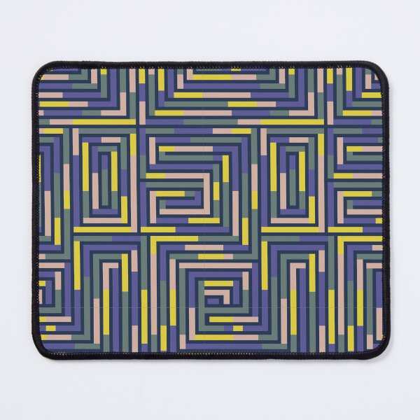 Item preview, Blue, green, and yellow colored maze designed and sold by Hello couleur.
