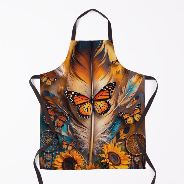 Item preview, Monarch Butterfly Feather Dreamcatcher Art | Boho Sunflower Nature Design designed and sold by GalleryPeak.