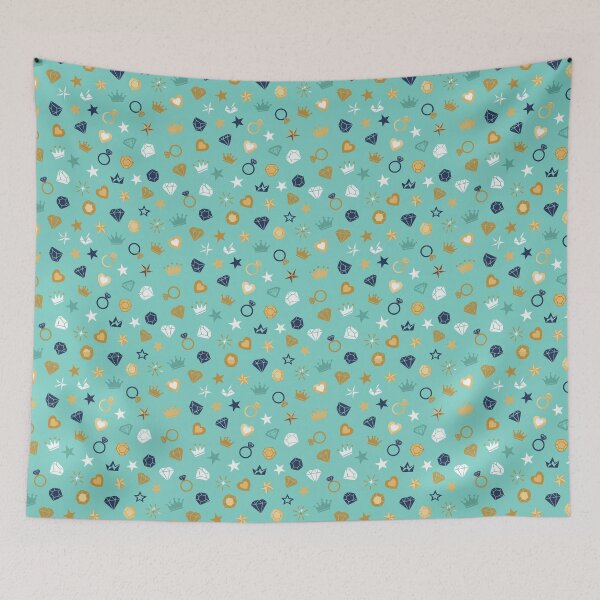 Item preview, Princess Jewels and Crowns Seamless Pattern designed and sold by MegaNovaArt.