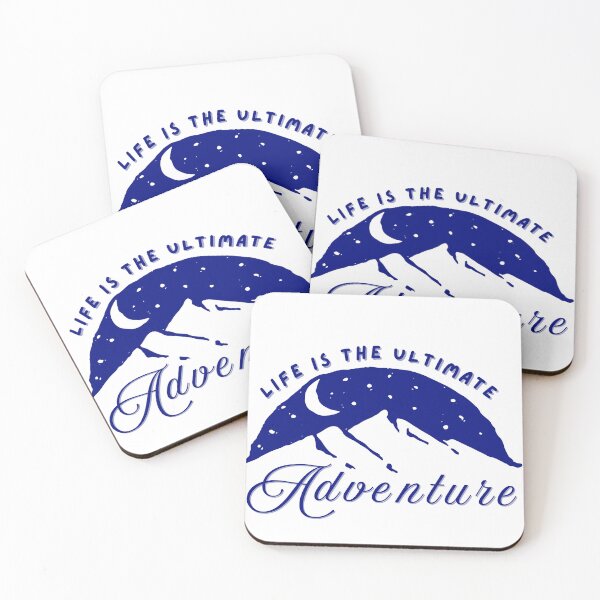 Item preview, Life Is The Ultimate Adventure- Mountain Night Sky Design designed and sold by RnIDesignd.