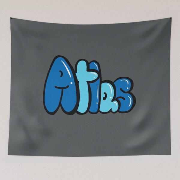 Item preview, Atlas Name Personalized Custom Art Graffiti style Bubble Letters designed and sold by Artonmytee.