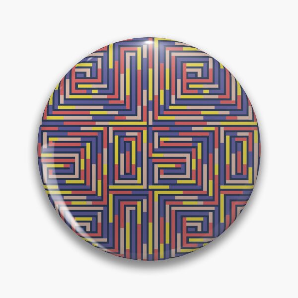 Item preview, Blue, pink, and yellow colored maze designed and sold by Hello couleur.