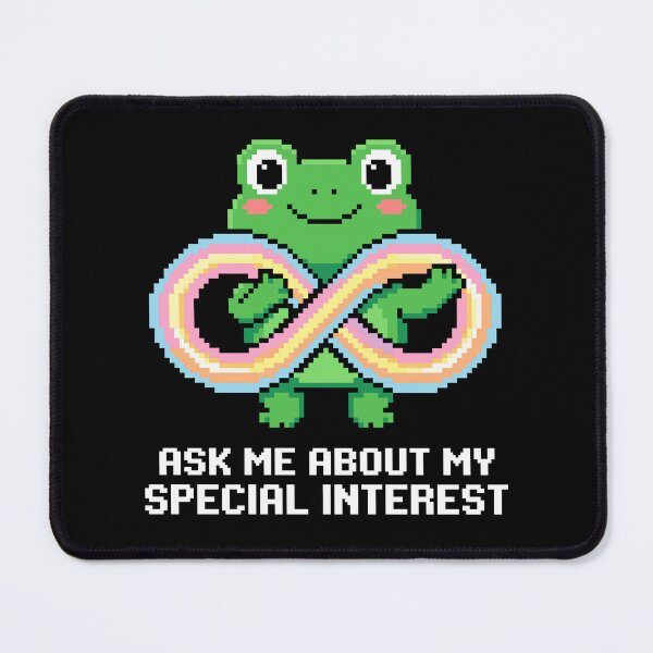 Item preview, Neurodiversity Frog - Cute Pastel Infinity Pixel Art designed and sold by artistastshirt.