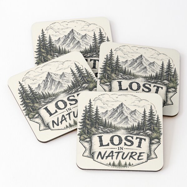 Item preview, Lost In Nature Hand Drawn Wilderness Adventure Sticker designed and sold by Omanut Studio — By Ashwin..