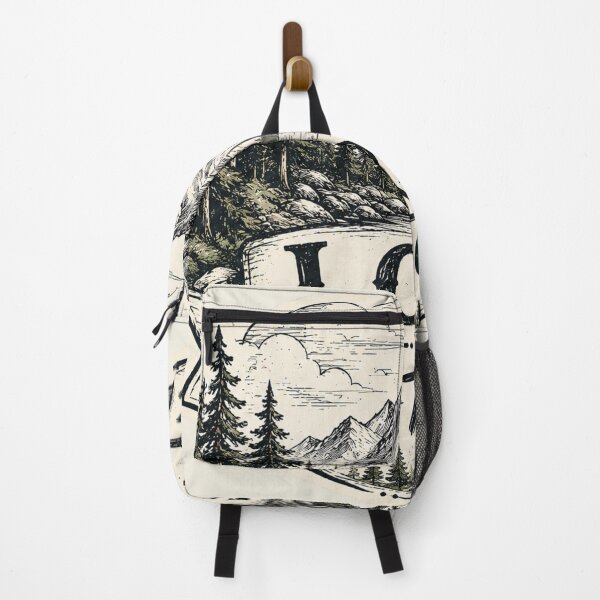 Item preview, Lost In Nature Hand Drawn Wilderness Adventure Sticker designed and sold by Omanut Studio — By Ashwin..