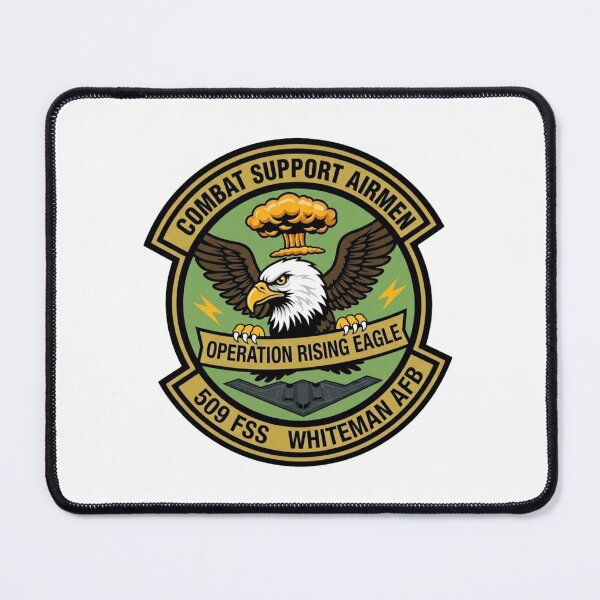 Item preview, USAF 509th Force Support Squadron (509 FSS) "Operation Rising Eagle" Morale Patch designed and sold by CharlieDesings.