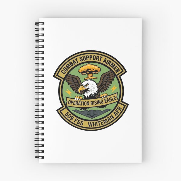 Item preview, USAF 509th Force Support Squadron (509 FSS) "Operation Rising Eagle" Morale Patch designed and sold by CharlieDesings.