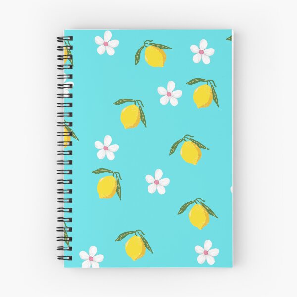 Artikelvorschau, Zitronen- und Blumenmuster für den Frühling – Leuchtendes Zitrusblumendesign entworfen und verkauft von RnIDesignd.