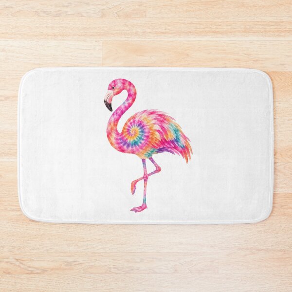 Item preview, Tie Dye Rainbow Flamingo Art designed and sold by jgvisualarts.