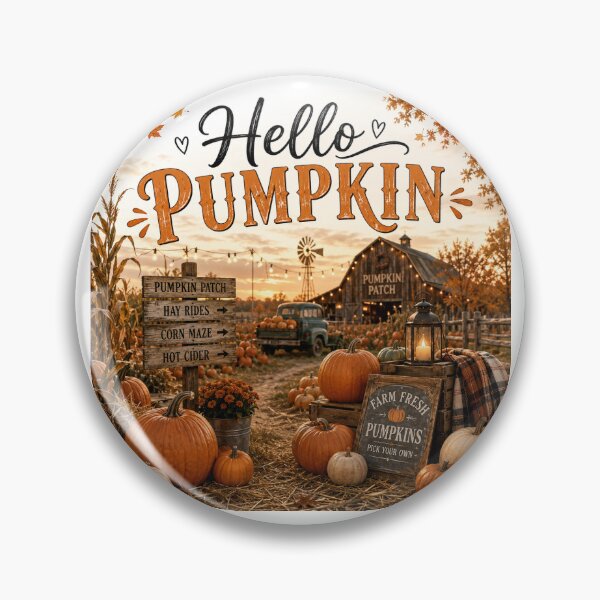 Item preview, Autumn pumpkin patch at sunset designed and sold by Side Quest Co..
