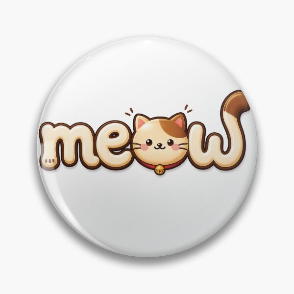 Item preview, Cute Meow Cat Typography Design designed and sold by myJPEG.