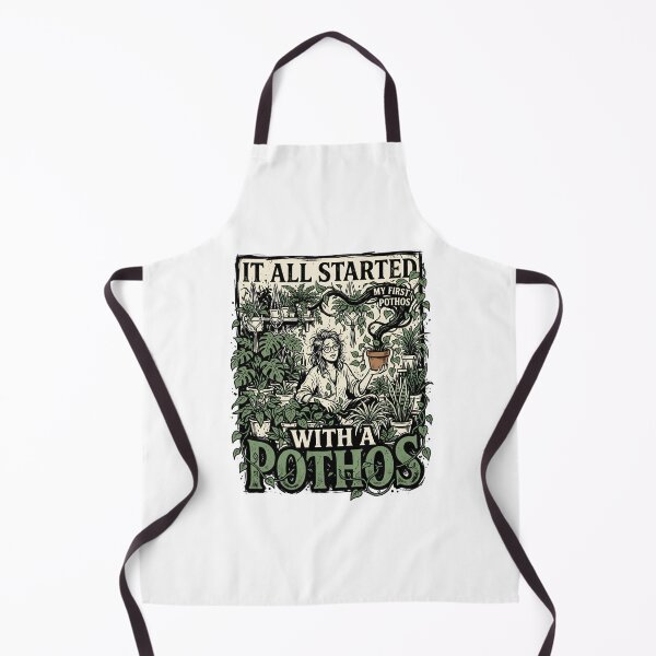 Item preview, It All Started With A Pothos Houseplant Addiction Funny Plant Lover Quote designed and sold by get55shirt.
