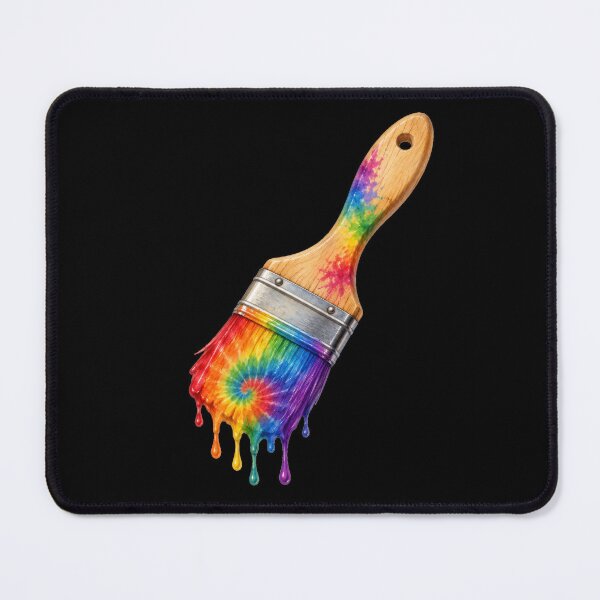 Item preview, Tie Dye Rainbow Paintbrush Dripping Paint designed and sold by jgvisualarts.