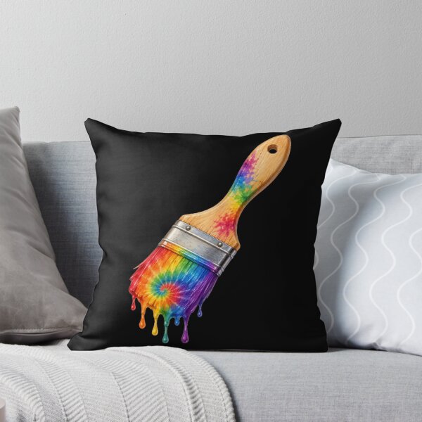 Item preview, Tie Dye Rainbow Paintbrush Dripping Paint designed and sold by jgvisualarts.