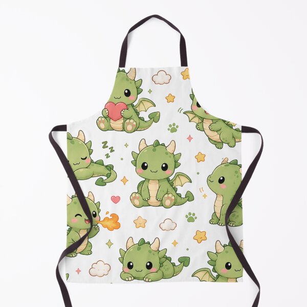 Item preview, Cute Kawaii Baby Dragon Magical Creatures Seamless Pattern designed and sold by Seculinator.