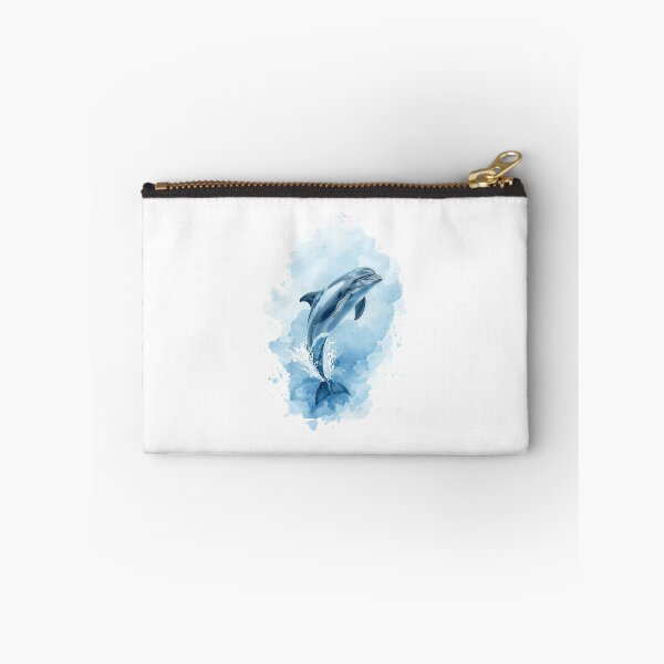 Item preview, Watercolor Dolphin Splashing Out of the Water designed and sold by BeautifulVibe.