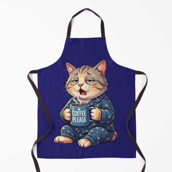 Item preview, Tired Sleepy Cat Coffee Please Morning Mood designed and sold by digitalbob60.