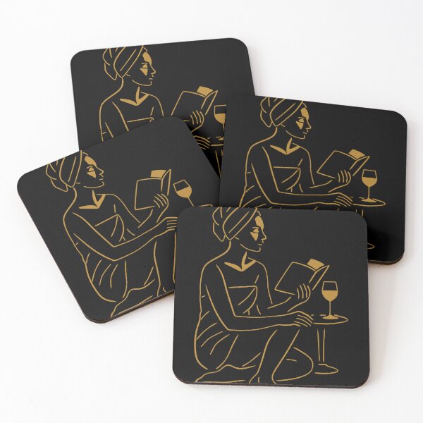 Item preview, Art Deco Woman Reading Print designed and sold by Studio pod Burom.