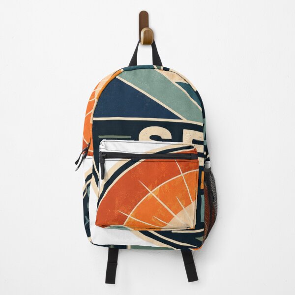 Item preview, Seek New Horizons Modern Geometric Travel Sticker designed and sold by Omanut Studio — By Ashwin..