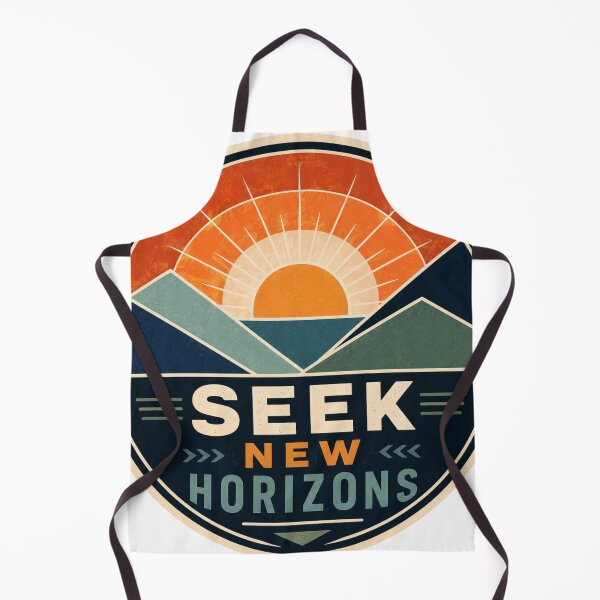 Item preview, Seek New Horizons Modern Geometric Travel Sticker designed and sold by Omanut Studio — By Ashwin..