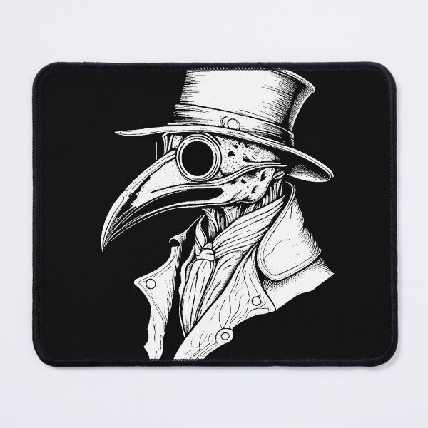 Item preview, Plague Doctor Bird Skull Gothic Steampunk Engraving designed and sold by DarkOriginArts.